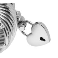 Picture of Heart Shaped Nickle Polished Padlock