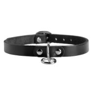Picture of Unisex Leather Choker with O-Ring- ML
