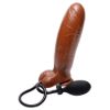 Picture of Inflatable Suction Cup Dildo - Brown