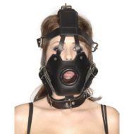 Picture of Strict Leather Premium Muzzle with Open Mouth Gag