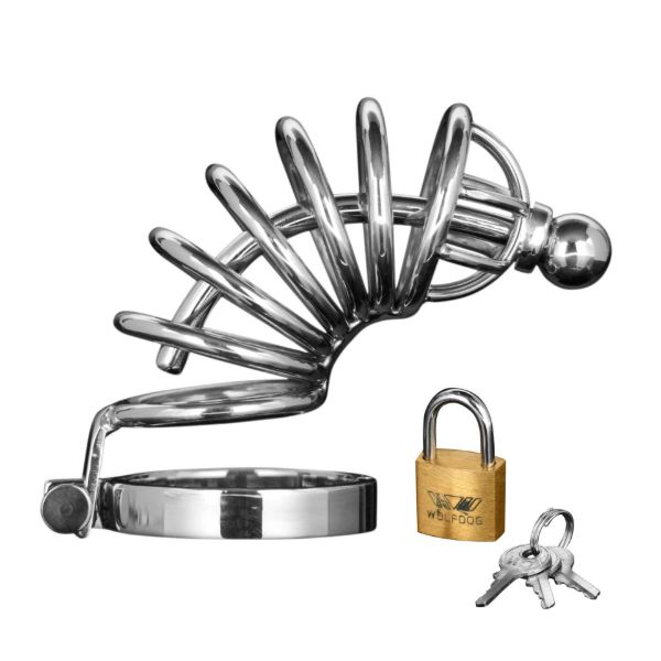 Picture of Asylum 6 Ring Locking Chastity Cage