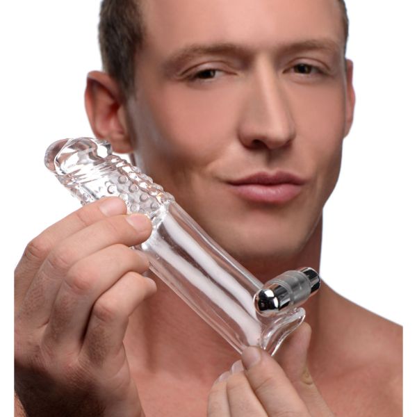 Picture of Clear Sensations Penis Extender Vibro Sleeve with Bullet