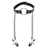 Picture of Seize O-Ring Gag with Nipple Clamps