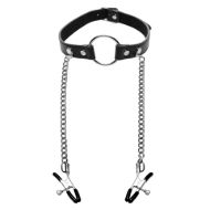 Picture of Seize O-Ring Gag with Nipple Clamps
