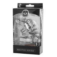 Picture of Stainless Steel Chastity Cage with Silicone Urethral Plug