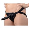 Picture of Ripples Silicone Strap On Harness Dildo- Black