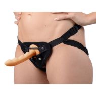 Picture of Ripples Silicone Strap On Harness Dildo- Flesh