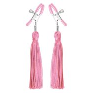 Picture of Tickle Me Pink Nipple Clamp Tassels