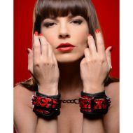 Picture of Crimson Tied Embossed Wrist Cuffs