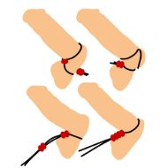 Picture of Crimson Tied Bolo Lasso Style Adjustable Cock Ring