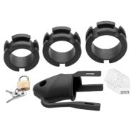 Picture of Sado Shadow Locking Silicone Male Chastity Device