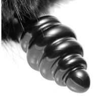 Picture of Black Bunny Tail Anal Plug