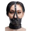 Picture of Leather Neck Corset Harness with Stuffer Gag