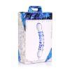Picture of Blu Dual Ended Glass Dildo