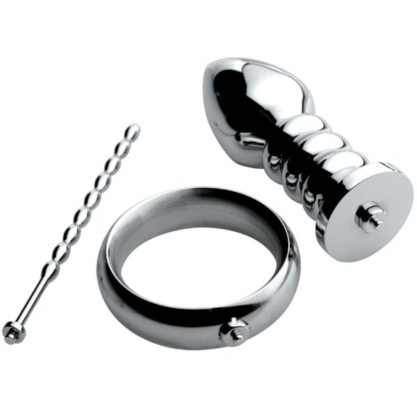 Picture of Zeus Deluxe Series Voltaic For Him Stainless Steel Male E-stim Kit