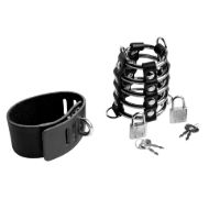 Picture of Maximum Submission Gates of Hell Locking Leather and Steel Cage