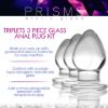 Picture of Triplets 3 Piece Glass Anal Plug Kit