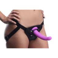 Picture of Navigator Silicone G-Spot Dildo with Harness