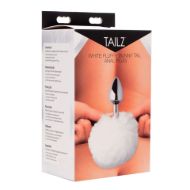 Picture of White Fluffy Bunny Tail Anal Plug