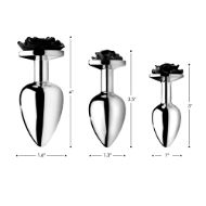 Picture of Black Rose Anal Plug- Small