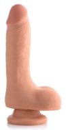 Picture of 7 Inch Ultra Real Dual Layer Suction Cup Dildo- Medium Skin Tone