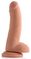 Picture of 8 Inch Ultra Real Dual Layer Suction Cup Dildo- Medium Skin Tone