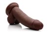 Picture of 8 Inch Ultra Real Dual Layer Suction Cup Dildo- Dark Skin Tone