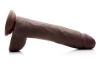 Picture of 10 Inch Ultra Real Dual Layer Suction Cup Dildo- Dark Skin Tone