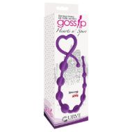 Picture of Hearts n Spurs Silicone Anal Beads- Purple