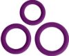 Picture of Love Ring Trio Silicone Cock Rings - Purple