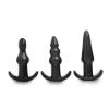 Picture of 4 Piece Vibrating Anal Plug Set- Black