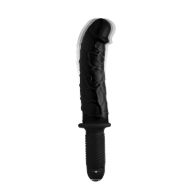 Picture of The Curved Dicktator 13 Mode Vibrating Giant Dildo Thruster - Black