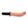 Picture of The Curved Dicktator 13 Mode Vibrating Giant Dildo Thruster - Flesh