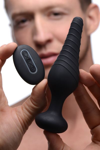 Picture of Silicone Vibrating Anal Plug With Remote Control