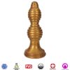 Picture of The Queen Ribbed Anal Plug â€“ Gold