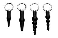Picture of 4 Piece Silicone Anal Ringed Rimmer Set
