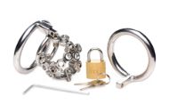 Picture of Bolted Chastity Cage with Spikes