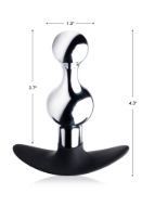Picture of Dark Drop Metal and Silicone Beaded Anal Plug