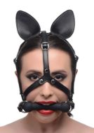 Picture of Dark Horse Pony Head Harness with Silicone Bit
