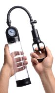 Picture of Trigger Penis Pump with Built-in Pressure Gauge