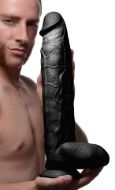Picture of Raging Rhino 17 Inch Veiny Dildo - Black