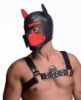 Picture of Spike Neoprene Puppy Hood - Red