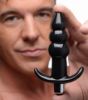 Picture of Ribbed Vibrating Butt Plug - Black