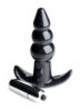 Picture of Ribbed Vibrating Butt Plug - Black