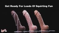 Picture of 8.5 Inch Vibrating Squirting Dildo with Remote Control - Dark