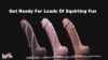 Picture of 8.5 Inch Vibrating Squirting Dildo with Remote Control - Medium