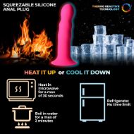 Picture of Squeezable Wavy Dildo - Pink