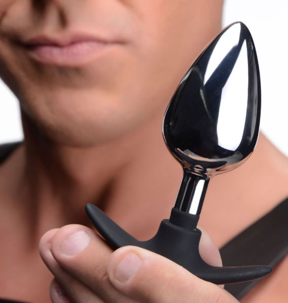 Picture of Dark Invader Metal and Silicone Anal Plug - Large
