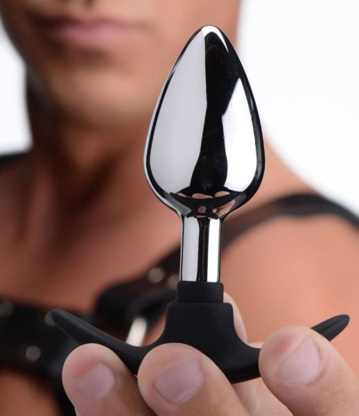 Picture of Dark Invader Metal and Silicone Anal Plug - Medium