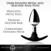 Picture of Dark Invader Metal and Silicone Anal Plug - Medium